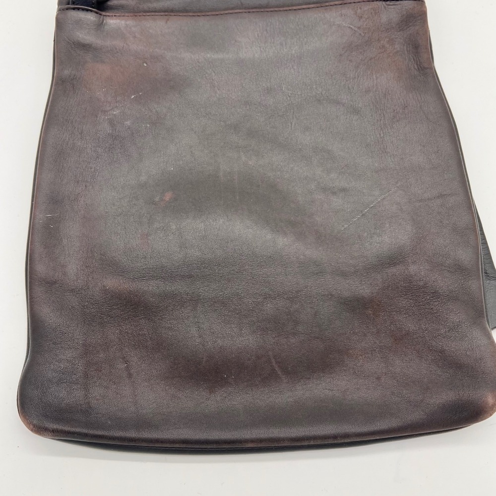 Y2K Coach Legacy Slim Messenger Bag E0P-9458 – Dark Chocolate Brown Leather - Picture 11 of 13